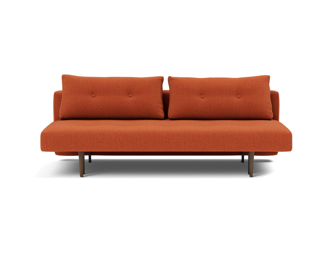 Canapea extensibila Recast Dark Styletto 140x200 cm, tesatura la alegere #material_412-esina-rust-orange