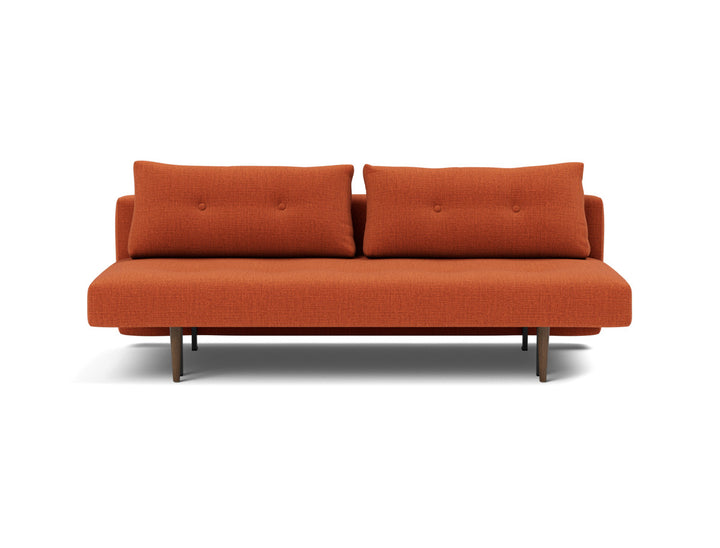 Canapea extensibila Recast Dark Styletto 140x200 cm, tesatura la alegere #material_412-esina-rust-orange