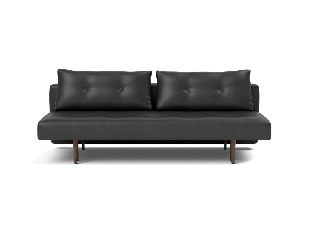 Canapea extensibila Recast Dark Styletto 140x200 cm, tesatura la alegere #material_550-faunal-black