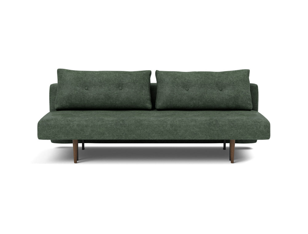 Canapea extensibila Recast Dark Styletto 140x200 cm, tesatura la alegere #material_281-avella-pine-green