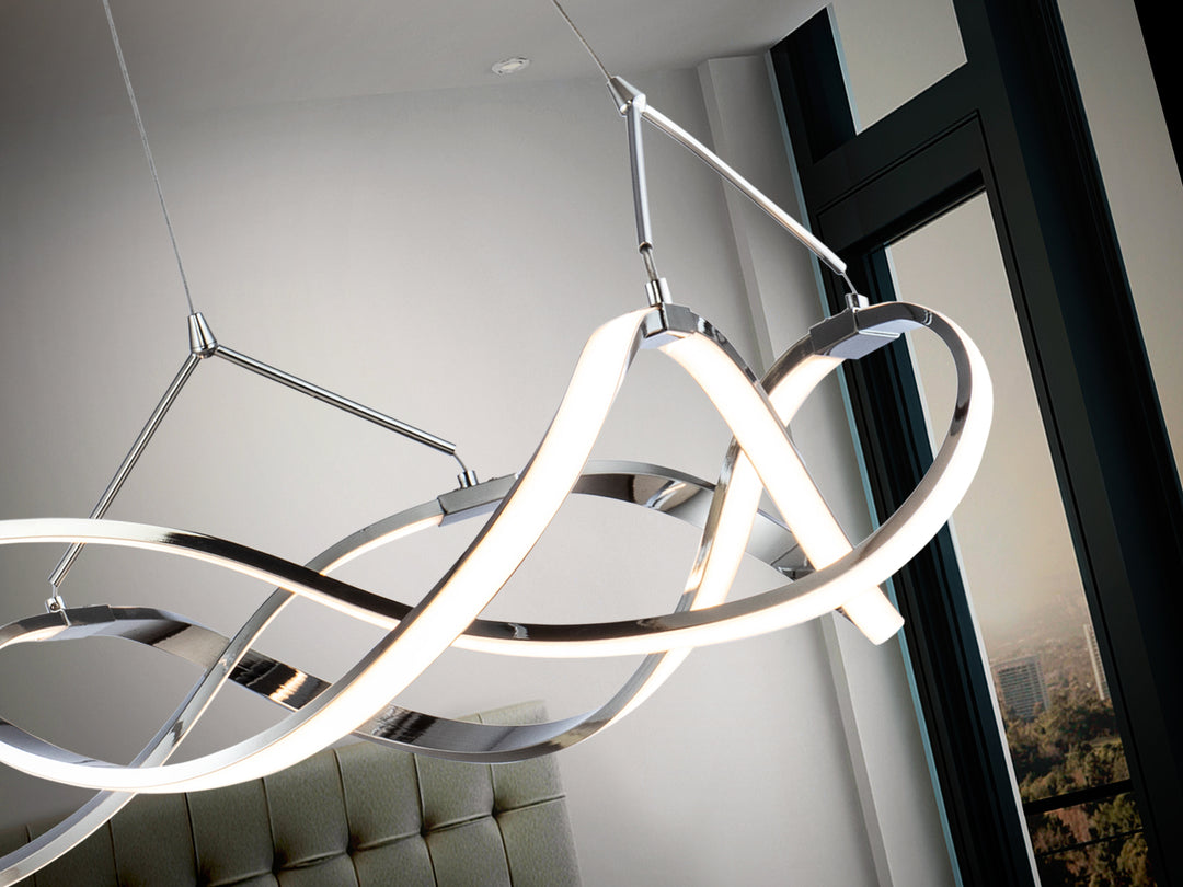 Lustra Schuller Molly Ø53 cromat LED dimabil