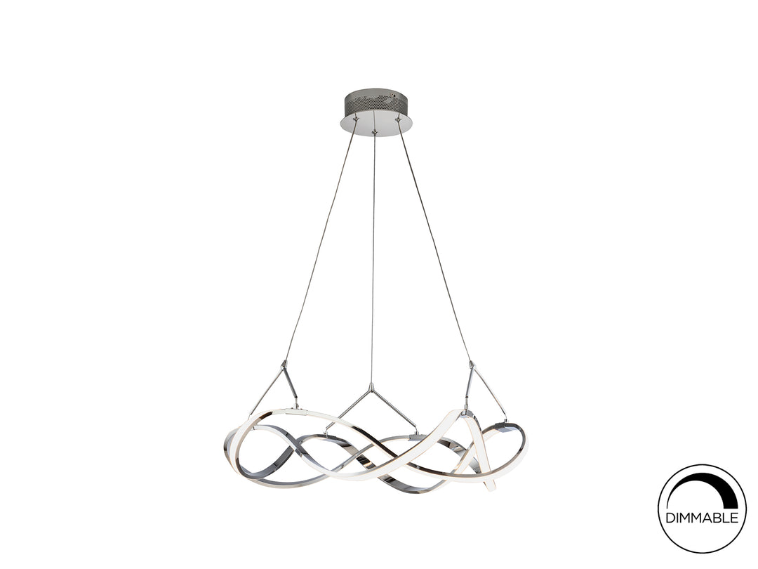 Lustra Schuller Molly Ø53 cromat LED dimabil