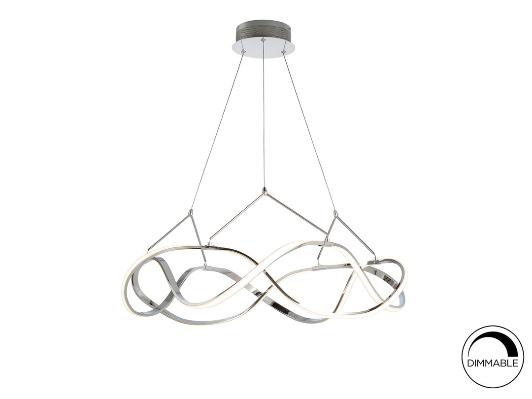 Lustra Schuller Molly Ø80 cromat LED 45W dimabilă cu APP