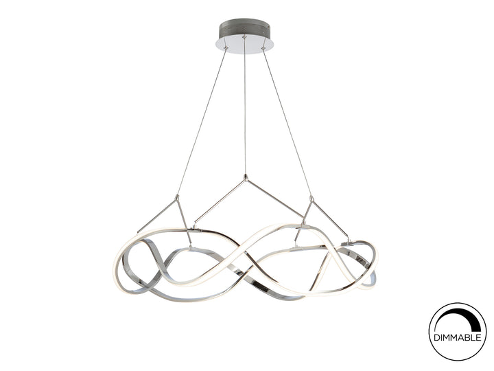 Lustra Schuller Molly Ø80 cromat LED 45W dimabilă cu APP
