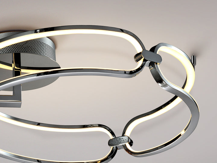 Plafoniera Schuller Colette Ø47 cromat LED 37W