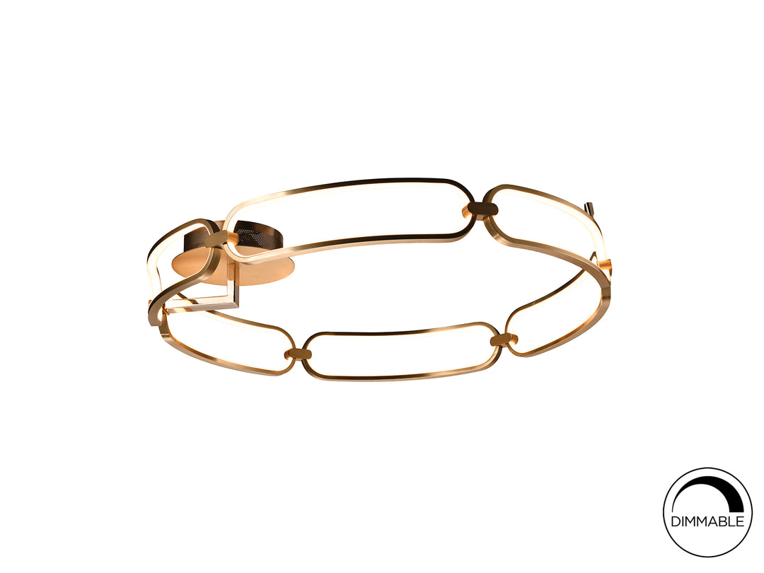 Plafoniera Schuller Colette Ø80 rose gold LED 65W