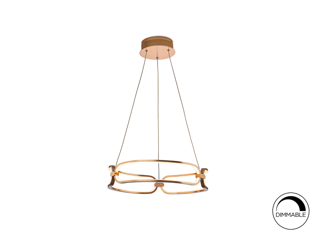 Lustra Schuller Colette LED Ø47 disc rose gold dimabil