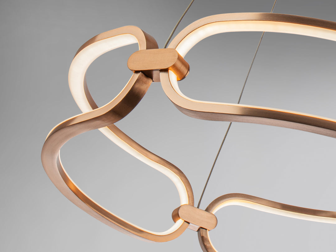 Lustra Schuller Colette LED Ø60 disc rose gold LED 54W