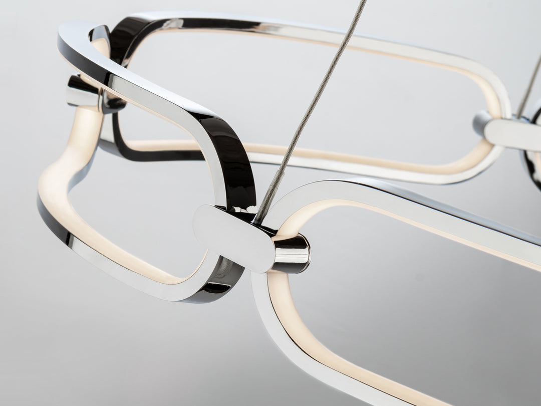 Lustra Schuller Colette LED Ø60 cromat dimmable telecomandă