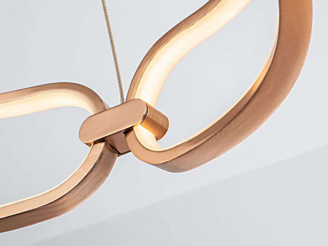 Lustra Schuller Colette LED Ø80 rose gold dimmable telecomandă APP