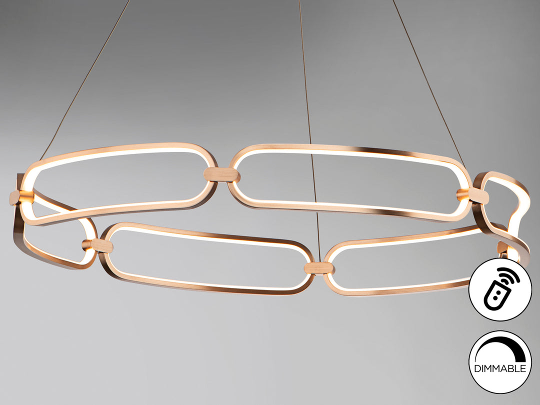 Lustra Schuller Colette LED Ø80 rose gold dimmable telecomandă APP