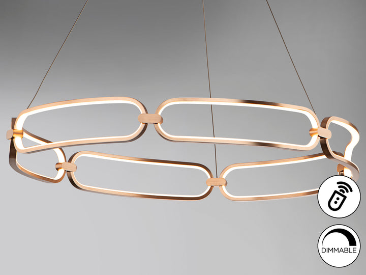 Lustra Schuller Colette LED Ø80 rose gold dimmable telecomandă APP