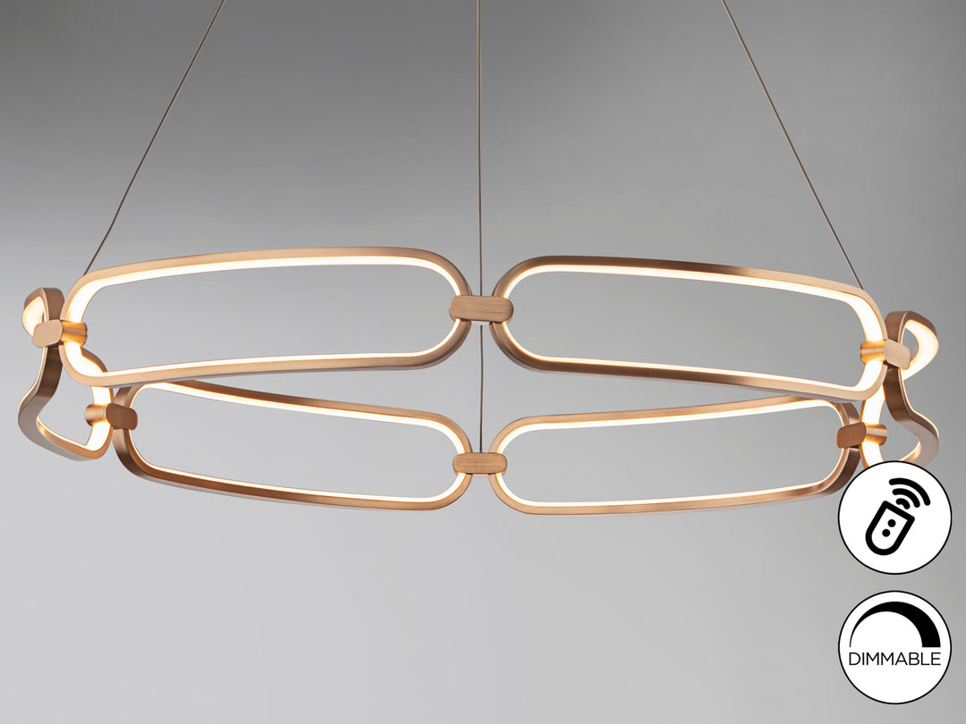 Lustra Schuller Colette LED Ø80 rose gold dimmable telecomandă APP