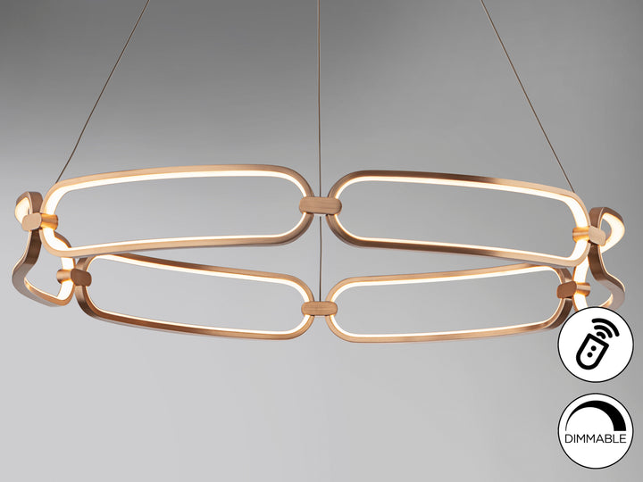 Lustra Schuller Colette LED Ø80 rose gold dimmable telecomandă APP