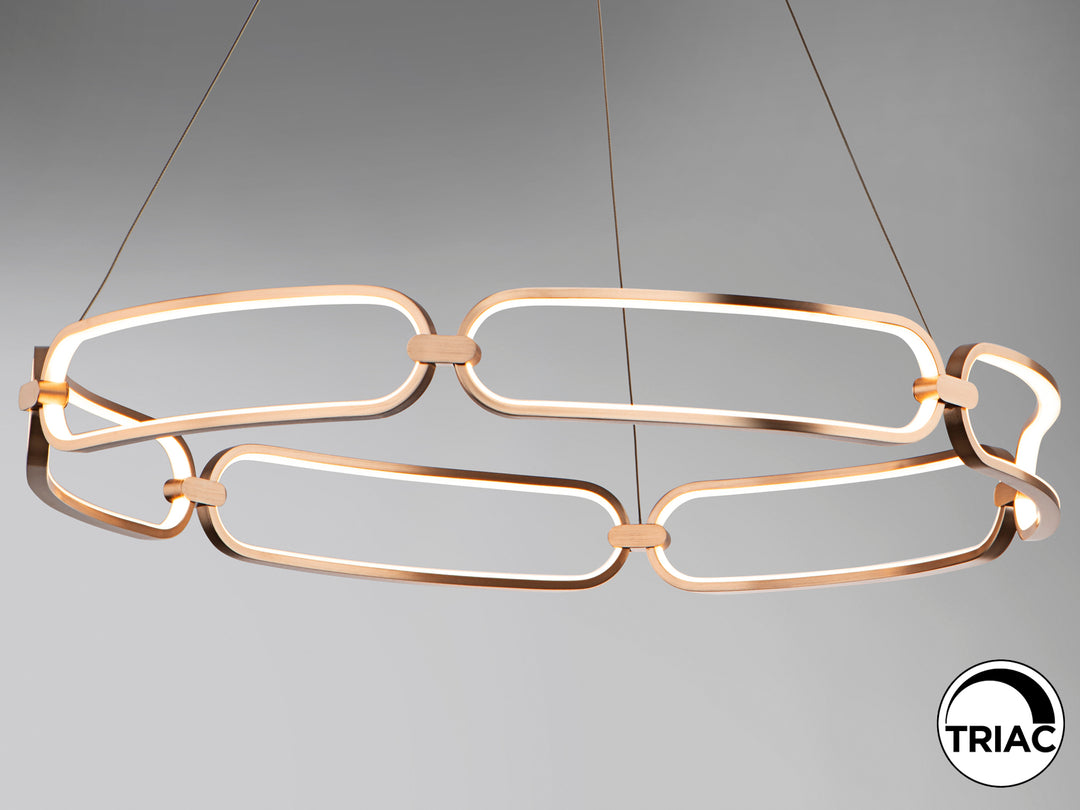Lustra Schuller Colette LED Ø80 disc rose gold LED 65W