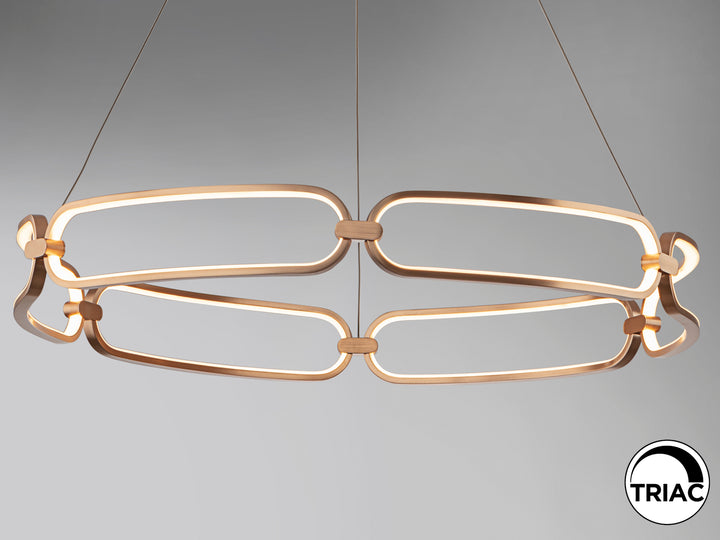 Lustra Schuller Colette LED Ø80 disc rose gold LED 65W
