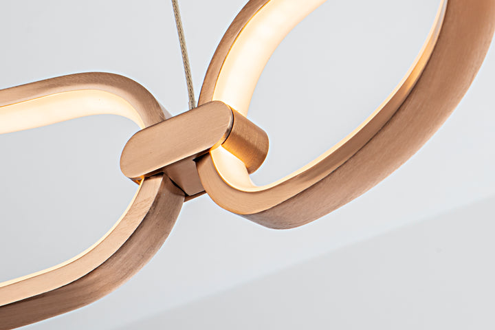 Lustra Schuller Colette LED Ø80 disc rose gold LED 65W