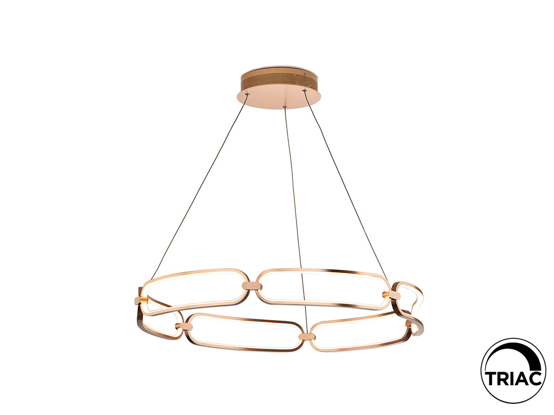 Lustra Schuller Colette LED Ø80 disc rose gold LED 65W