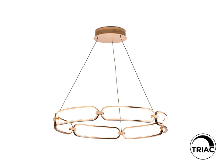 Lustra Schuller Colette LED Ø80 disc rose gold LED 65W