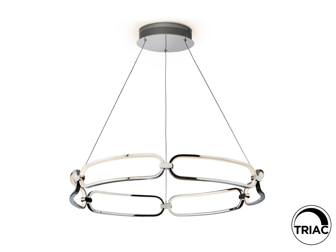Lustra Schuller Colette LED Ø80 disc cromat LED 65W