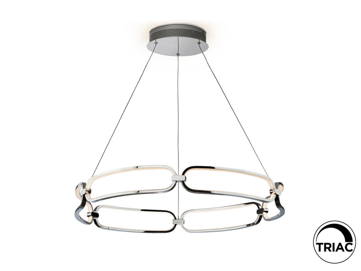 Lustra Schuller Colette LED Ø80 disc cromat LED 65W