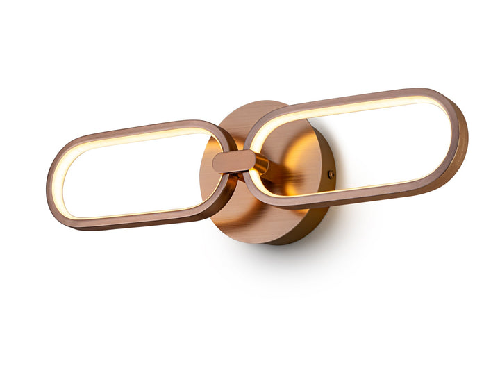 Aplica Schuller Colette 2 lumini rose gold orizontal-vertical