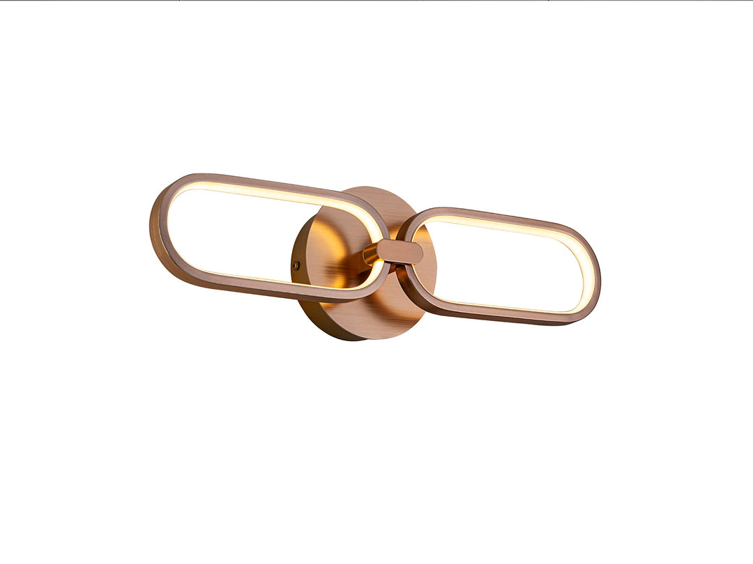 Aplica Schuller Colette 2 lumini rose gold orizontal-vertical