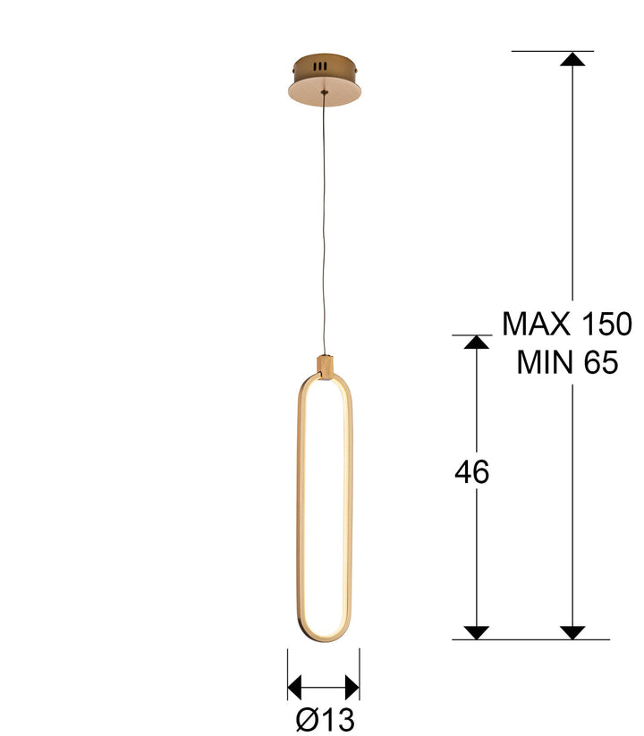 Lustra Schuller Colette 1 lumina rose gold LED