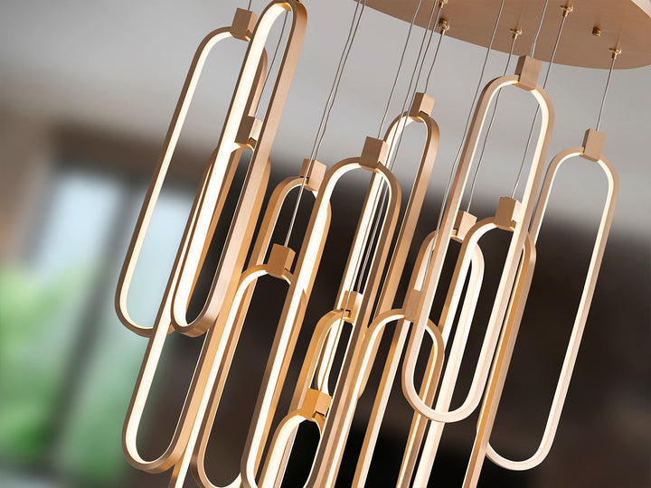 Lustra Schuller Colette Mare 14 lumini Ø60 rose gold dimmable APP