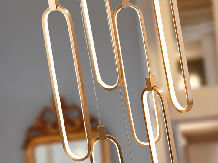 Lustra Schuller Colette Mare 14 lumini rose gold fall 5m dimmable APP