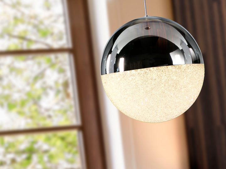 Lustra Schuller Sphere 1 lumina cromat sferă Ø20