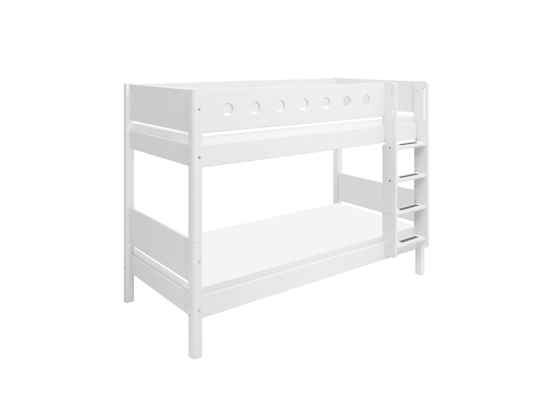 Paturi suprapuse inaltime 154 cu scara dreapta Flexa White 90x200