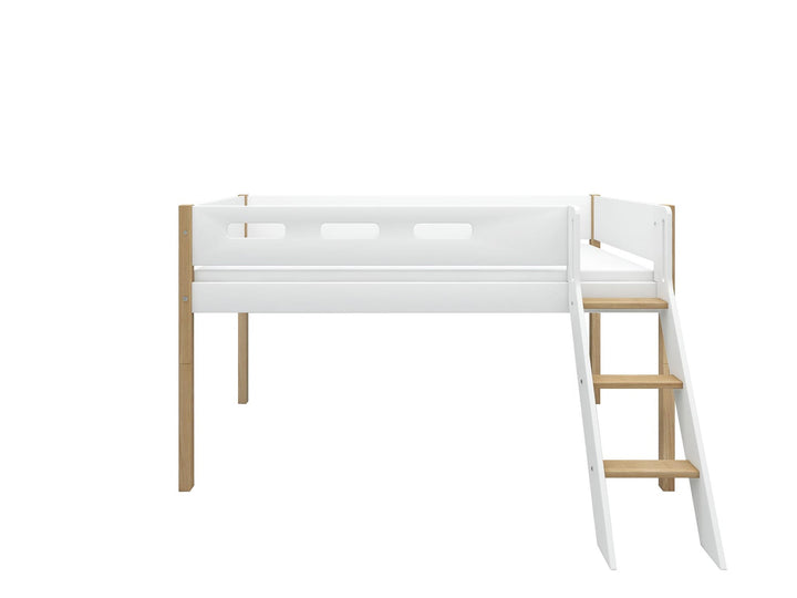 The Decorators: Pat inaltime 120 cm cu scara inclinata Flexa Nor 90x200 cm