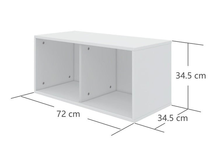 The Decorators: Etajera cu 2 compartimente Flexa Roomie
