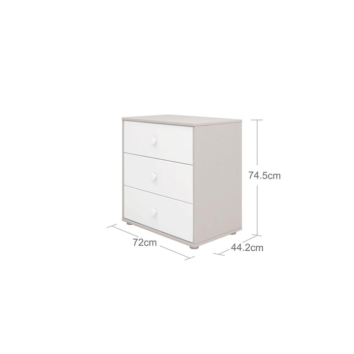 The Decorators: Comoda cu 3 sertare Flexa Classic