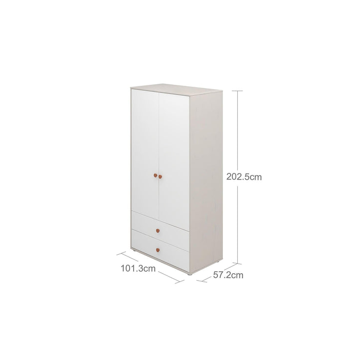 The Decorators: Dulap cu 2 usi si 2 sertare Flexa Classic
