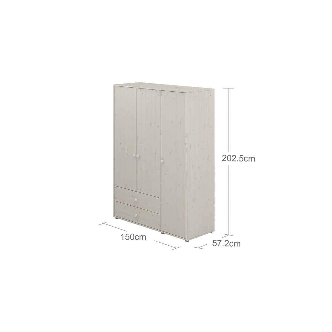 The Decorators: Dulap cu 3 usi si 2 sertare Flexa Classic