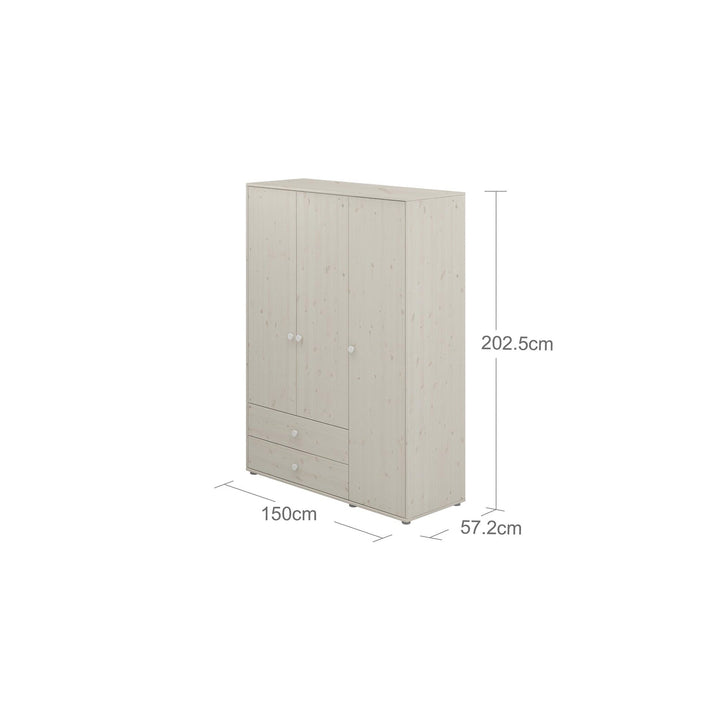 The Decorators: Dulap cu 3 usi si 2 sertare Flexa Classic