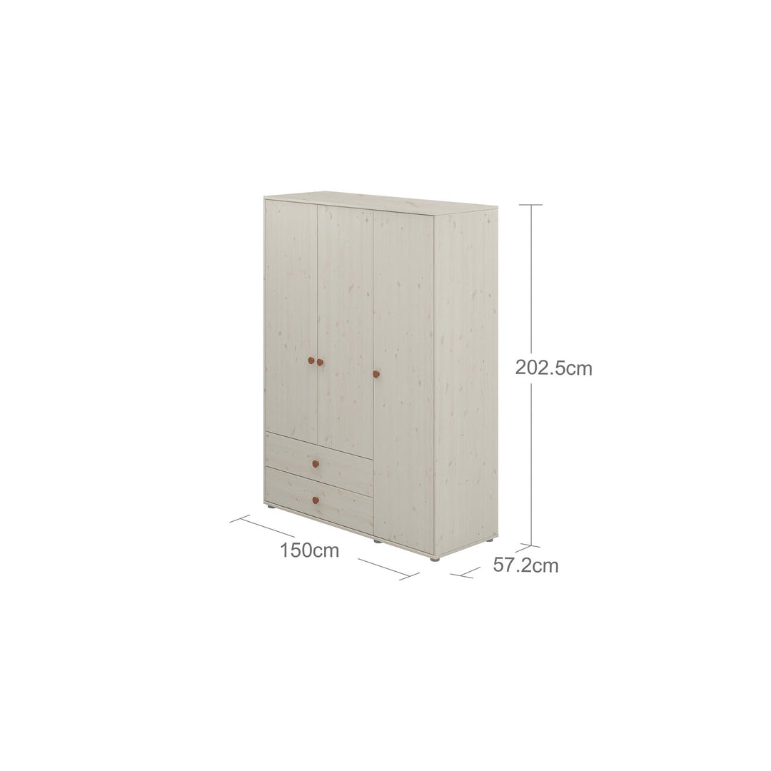 The Decorators: Dulap cu 3 usi si 2 sertare Flexa Classic