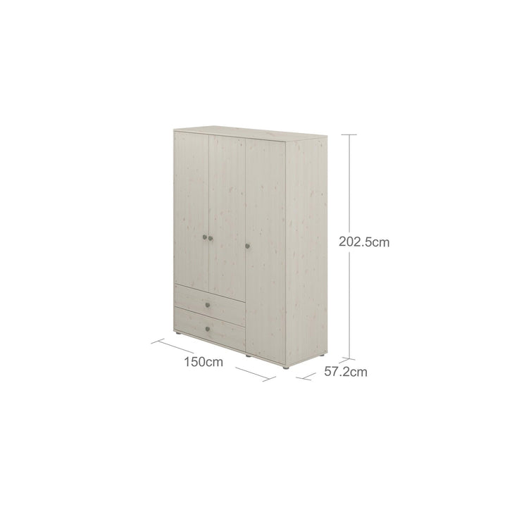 The Decorators: Dulap cu 3 usi si 2 sertare Flexa Classic