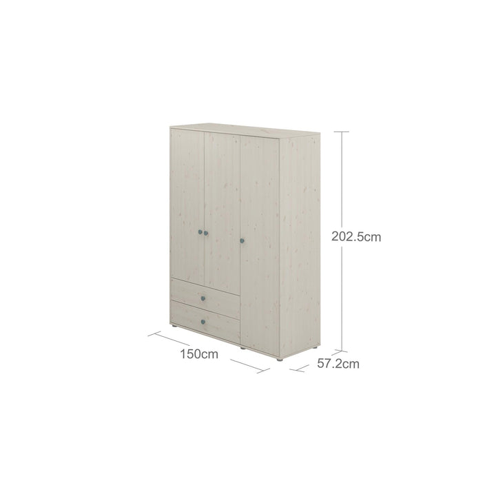The Decorators: Dulap cu 3 usi si 2 sertare Flexa Classic