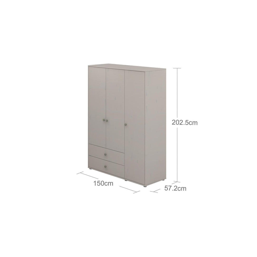 The Decorators: Dulap cu 3 usi si 2 sertare Flexa Classic