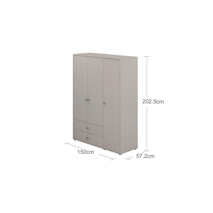 The Decorators: Dulap cu 3 usi si 2 sertare Flexa Classic