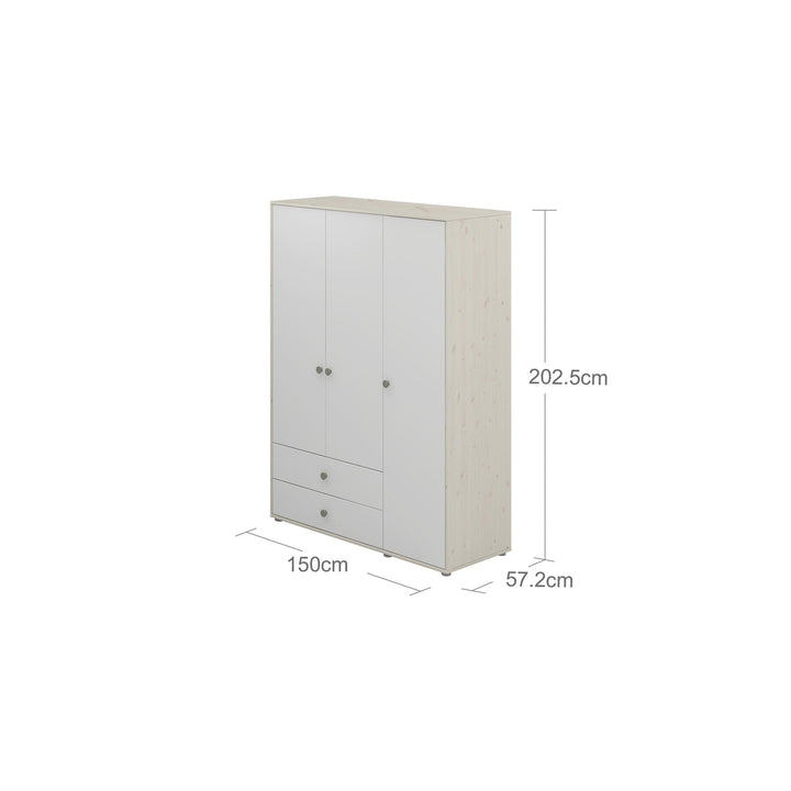 The Decorators: Dulap cu 3 usi si 2 sertare Flexa Classic