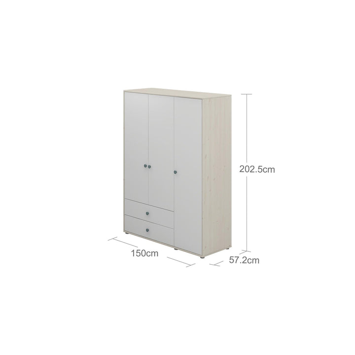 The Decorators: Dulap cu 3 usi si 2 sertare Flexa Classic