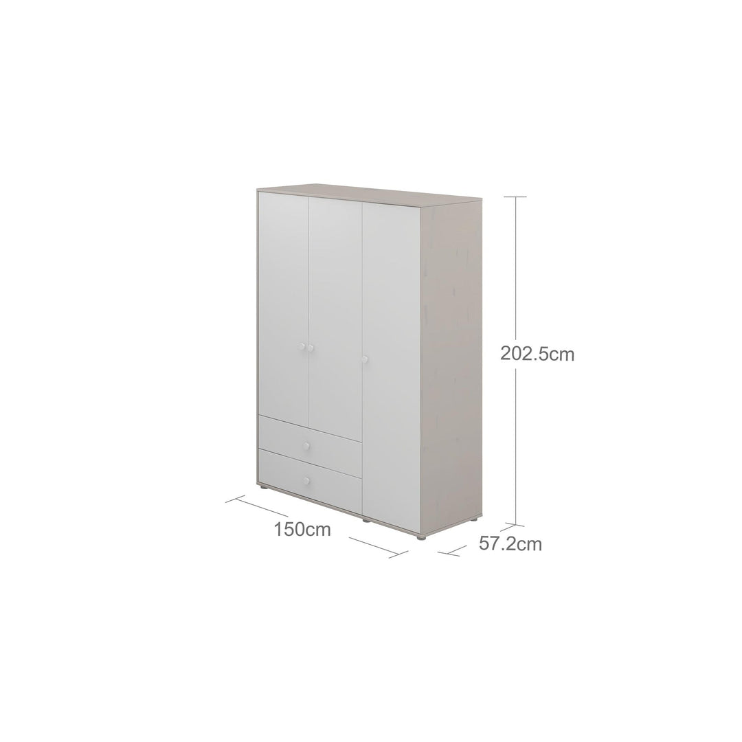 The Decorators: Dulap cu 3 usi si 2 sertare Flexa Classic