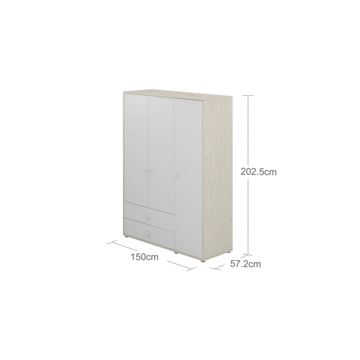 The Decorators: Dulap cu 3 usi si 2 sertare Flexa Classic