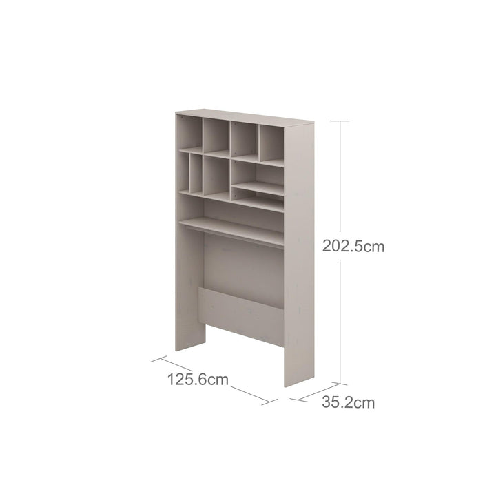 The Decorators: Etajera inalta pentru birou, Classic Hutch, lemn de pin, 202x125x35 cm