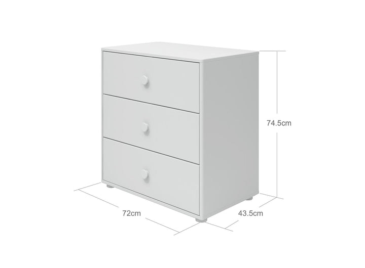 The Decorators: Comoda cu 3 sertare Flexa Roomie