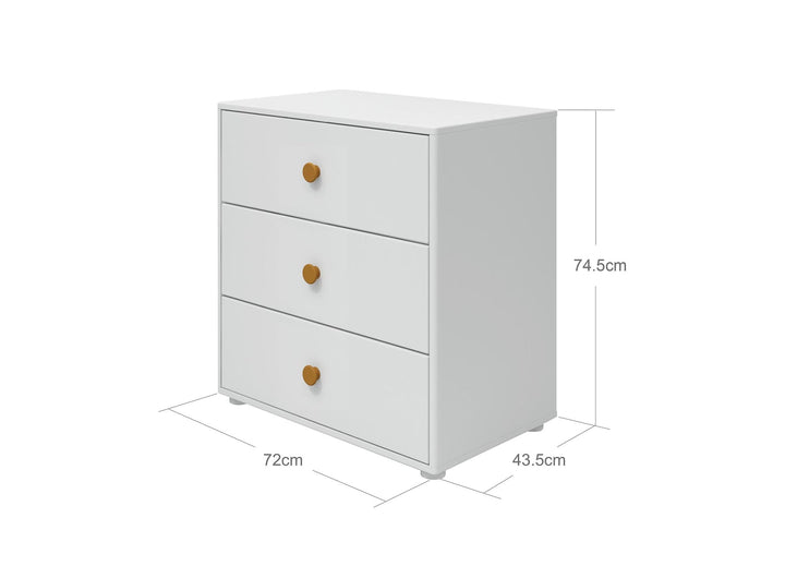 The Decorators: Comoda cu 3 sertare Flexa Roomie